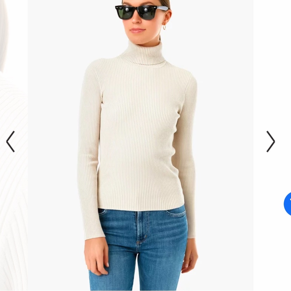 525 America Ribbed turtle neck long sleeve